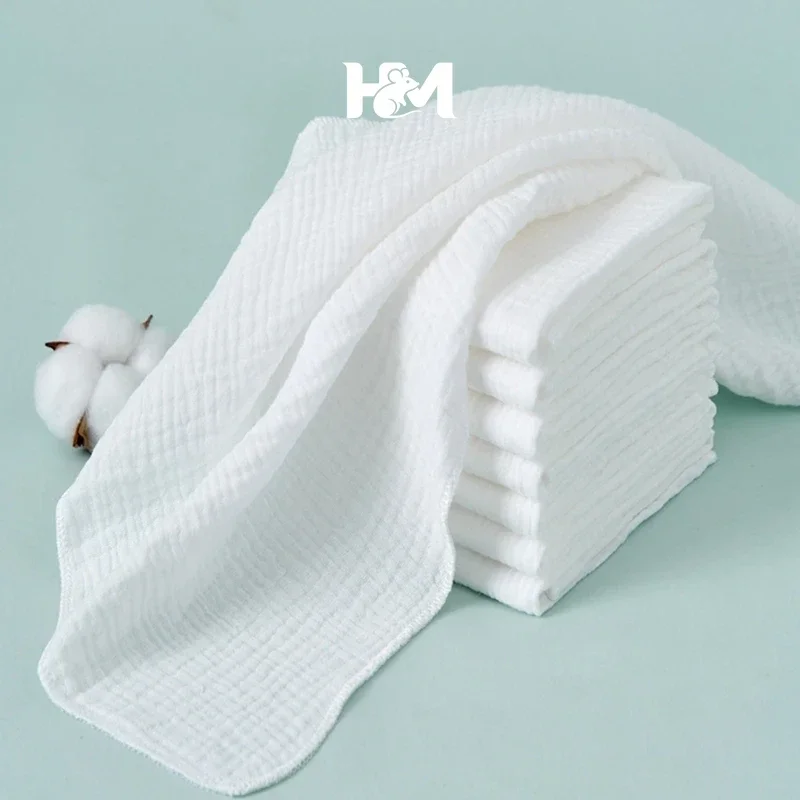 8/10pcs lot 100% Cotton Baby Gauze Diapers For Newborn Baby Nappy Changing 45*43cm Washable Soft Baby Towels