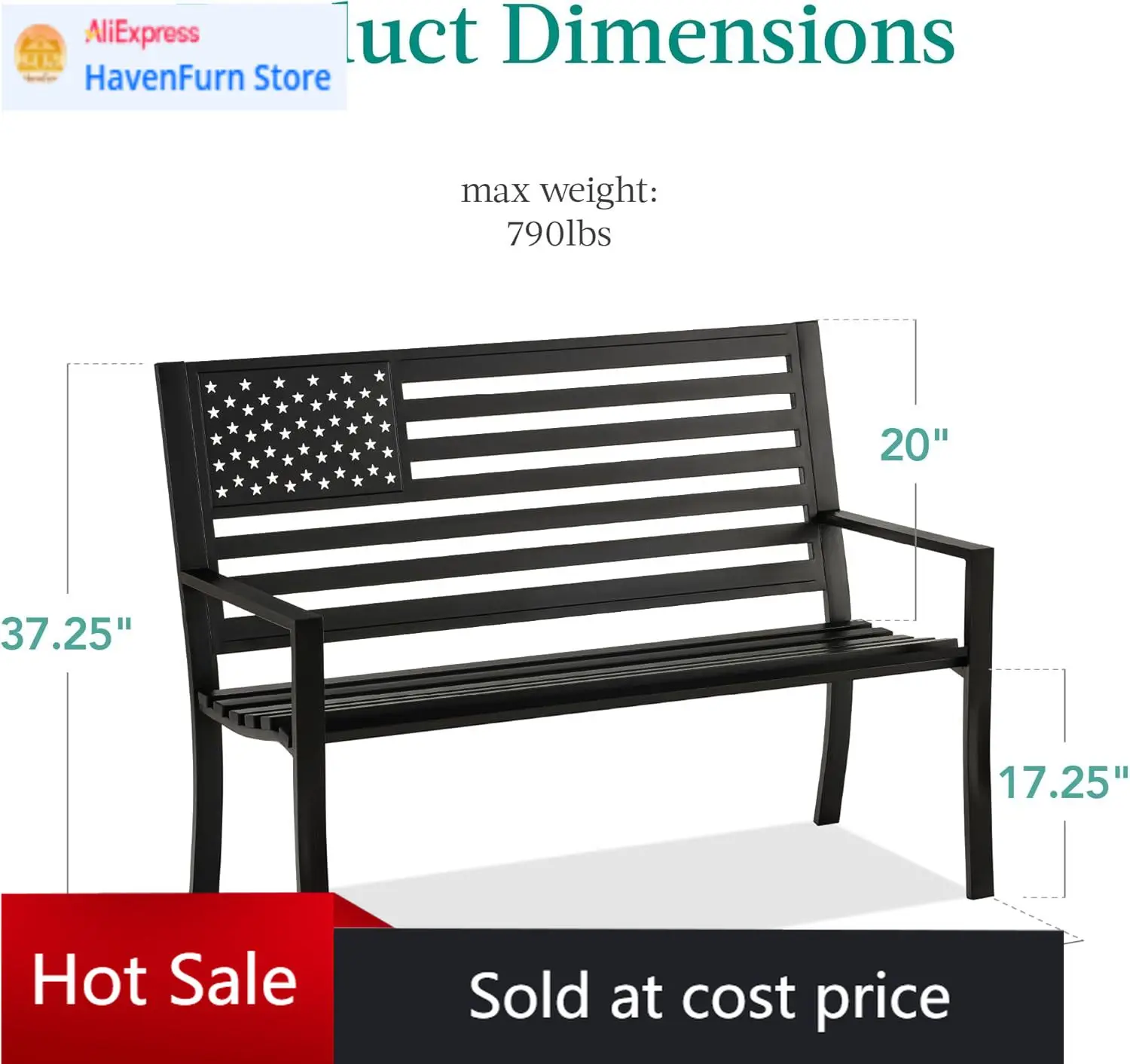 

Лучшая цена на продукцию Best Choice: Уличная скамья на 2 человека, стальная, для сада, патио, веранды, прихожей, с американской отделкой.