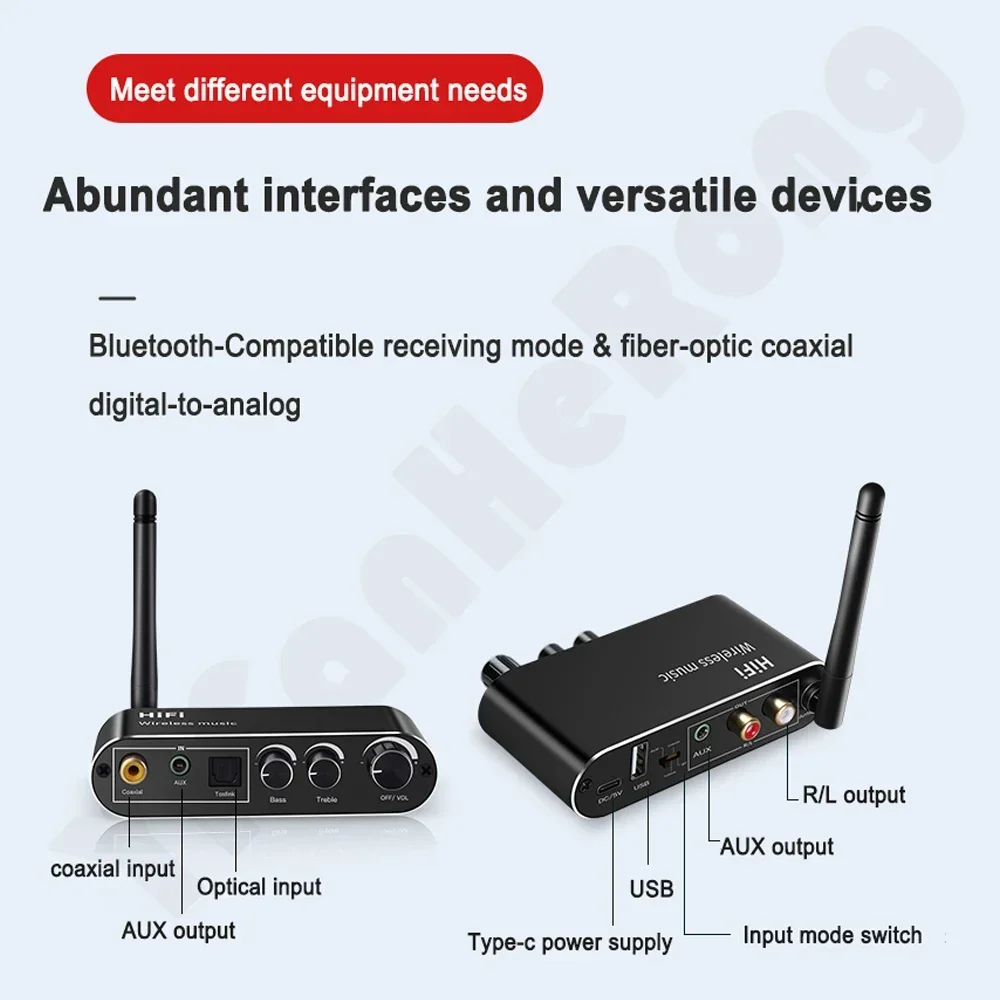 Bild 5: Digital zu Analog Audio DAC Konverter Spdif Optisches Koaxial Signal zu 3,5 MM AUX Verstärker Decoder Bluetooth-Kompatibel Empfänger