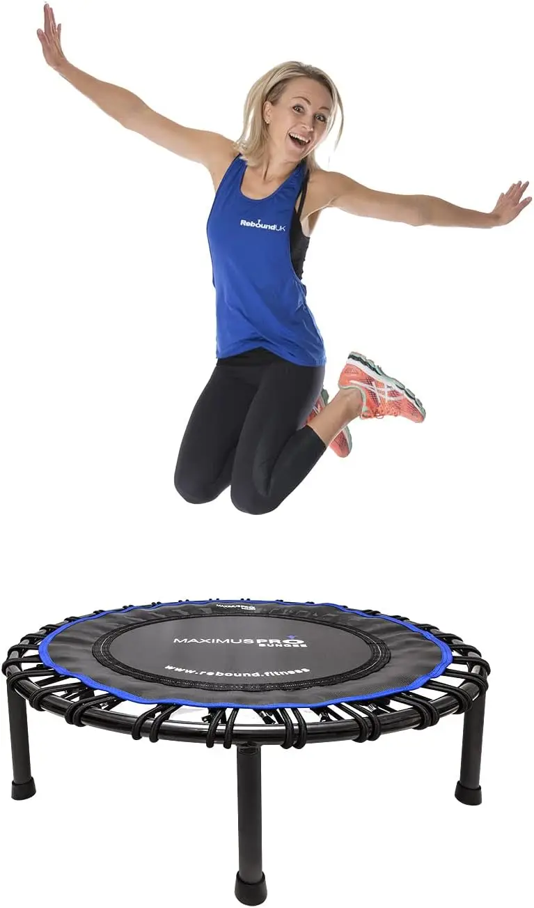 Pro Bungee Rebounder | Stronger Quieter & Softer Bounce | 40'' Mini Trampoline Ready Assembled for Adults & Children | M