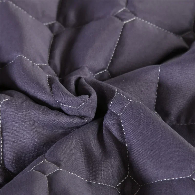 4Pcs Plaid Beauty Salon Bedding Sets, Quilting Massage Spa BedSkirt with Hole, Pillowcase, Stoolcover, Summer Quilt Set,