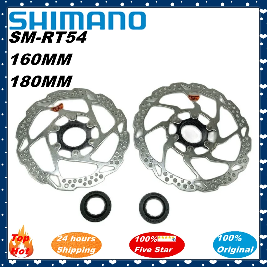 

Дисковый тормозной ротор Shimano Deore SM RT54 160 мм 180 мм Centerlock, запчасти для горного велосипеда RT54 XT SLX DEORE MTB Bike