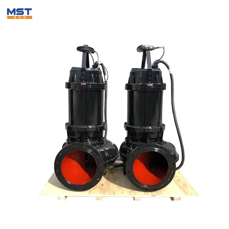 High Efficiency Submersible Sewage Pump With Float Switch Control Cabinet