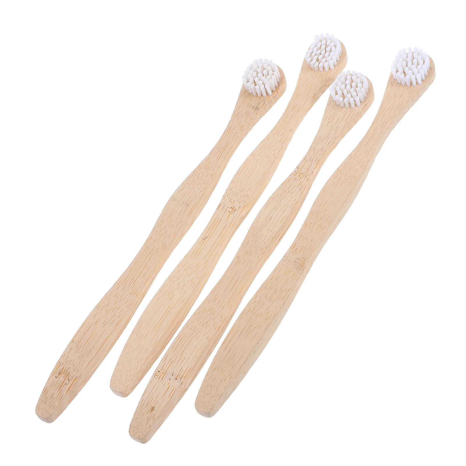 

4Pcs Bamboo Tongue Brush Oral Hygiene Tool Gingival Tissue Safe Deep Crevice Cleaning Confidence Booster Bamboo Tongue Cleaner