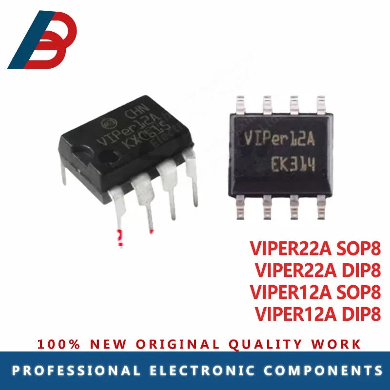 10/PCS VIPER12A VIPER22A DIP8 VIPER12A VIPER22A SOP8 Switching power supply chip In Stock