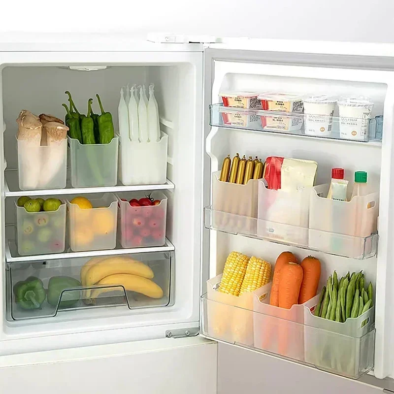 Refrigerator Storage Boxes Food Fresh Organizer Cold Storage Crisper Fruit Spice Food Container Boxes Home Kitchen Boxes