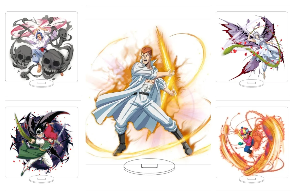 

NEW Anime YuYu Hakusho Cosplay 15CM Acrylic Stand Ornaments Sakura Matou/Illyasviel von Einzbern Figure Stand Christmas Gifts