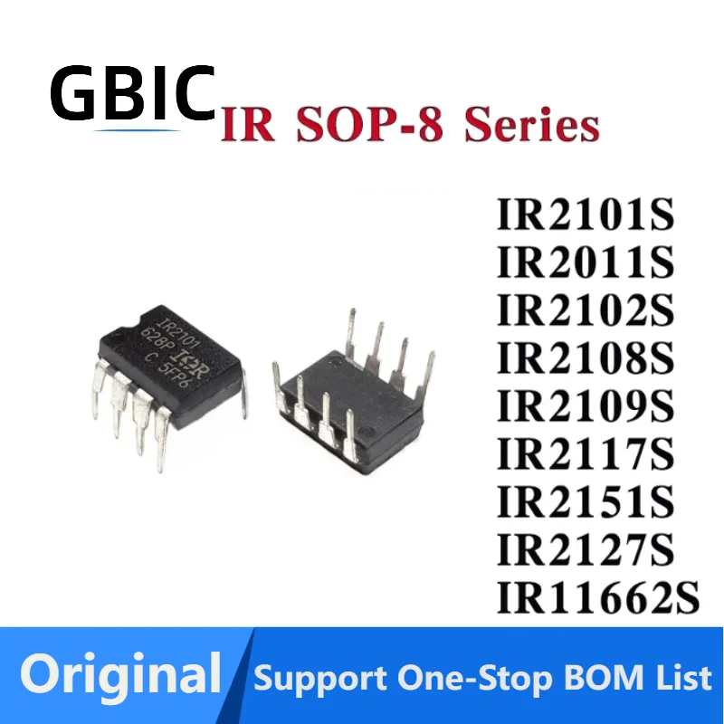

10 Pcs IR2101S IR2011S IR2102S IR2108S IR2109S IR2117S IR2151S IR2127S IR11662S IR IC Chip SOP-8