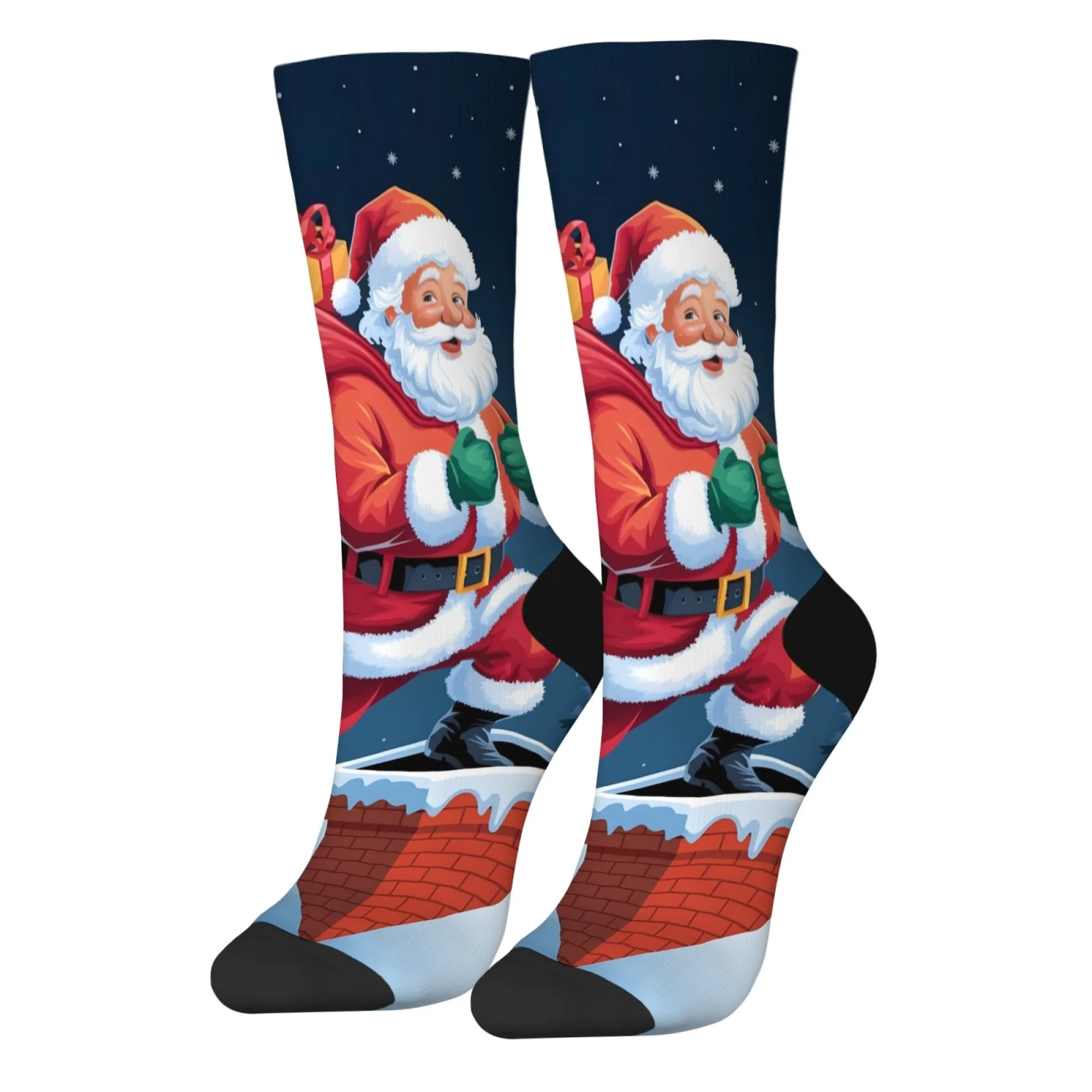 

Новинка с рисунком Санта-Клауса, модные милые носки унисекс, стиль Харадзюку, забавные компрессионные носки в стиле Харадзюку, забавные компрессионные носки в стиле хип-хоп, Рождественский подарок