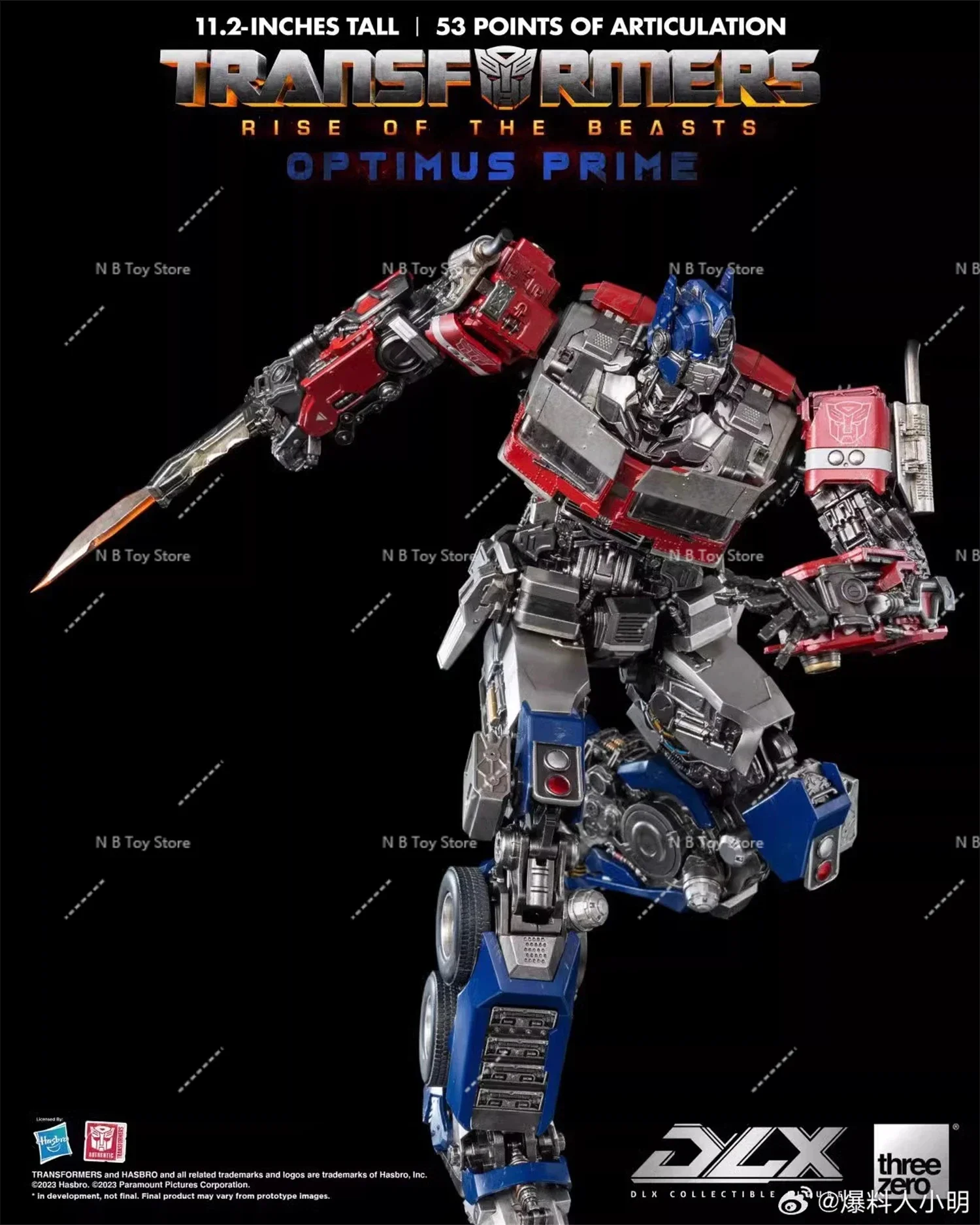 Original ThreeZero 3A G1 MDLX Transformation DLX T7 OP Prime 53 Points of Articulation High Quality Action Figure with Box