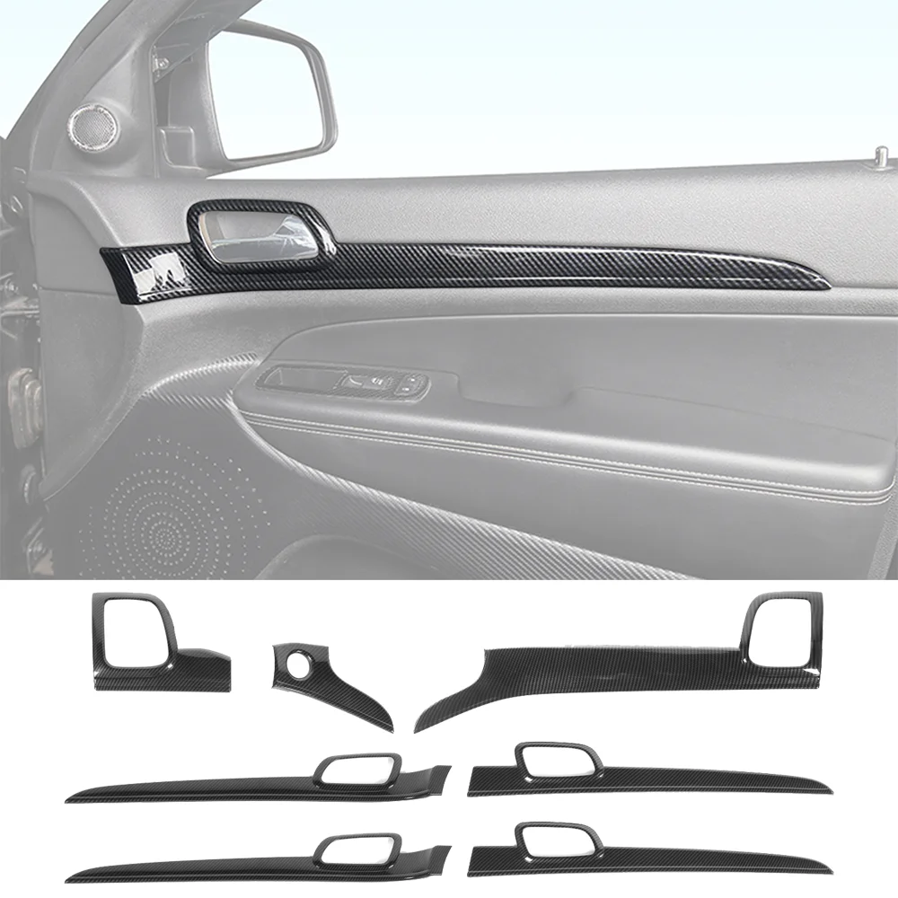 

Комплект из 7 накладок для центральной консоли и внутренних дверных ручек для Jeep Grand Cherokee 2011-2020, аксессуары для интерьера, АБС-пластик