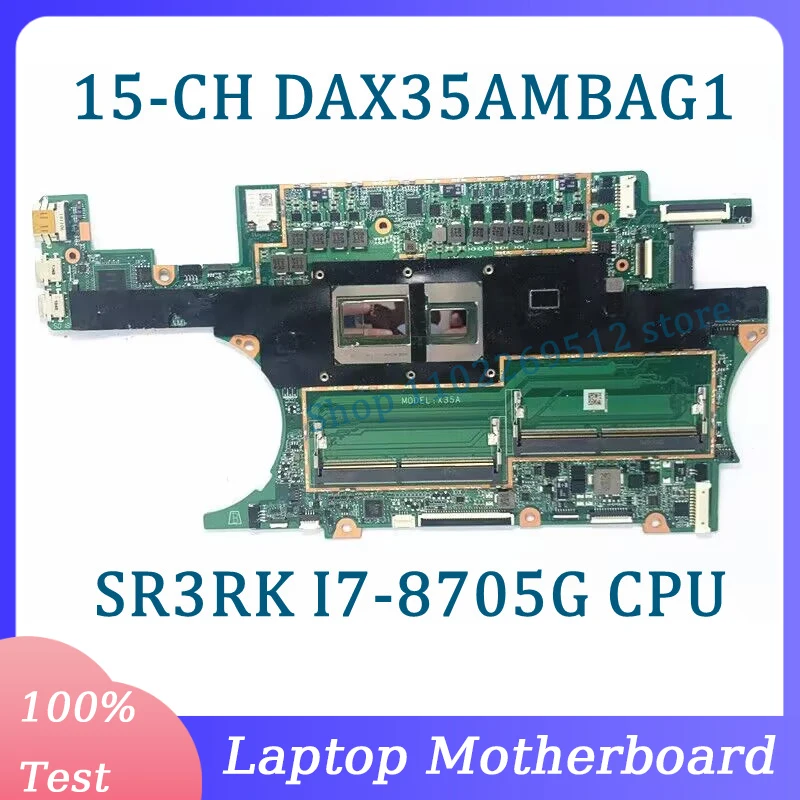 

Mainboard DAX35AMBAG1 For HP Spectre X360 15-CH 15T-CH Laptop Motherboard With SR3RK I7-8705G CPU 100% Fully Tested Working Well