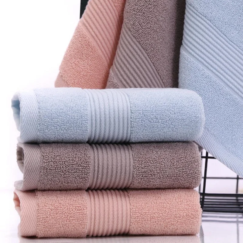 4pcs Thickened Plain Cotton Square Towels Washcloths Solid Color Hand Wipe Towels Bathroom Accessory