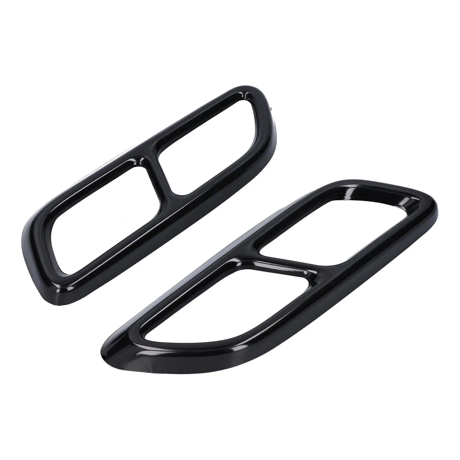 Tail Throat Frame Glossy Black Tail Exhaust Trim for car Modification Replacement for Cadillac CT5 2020