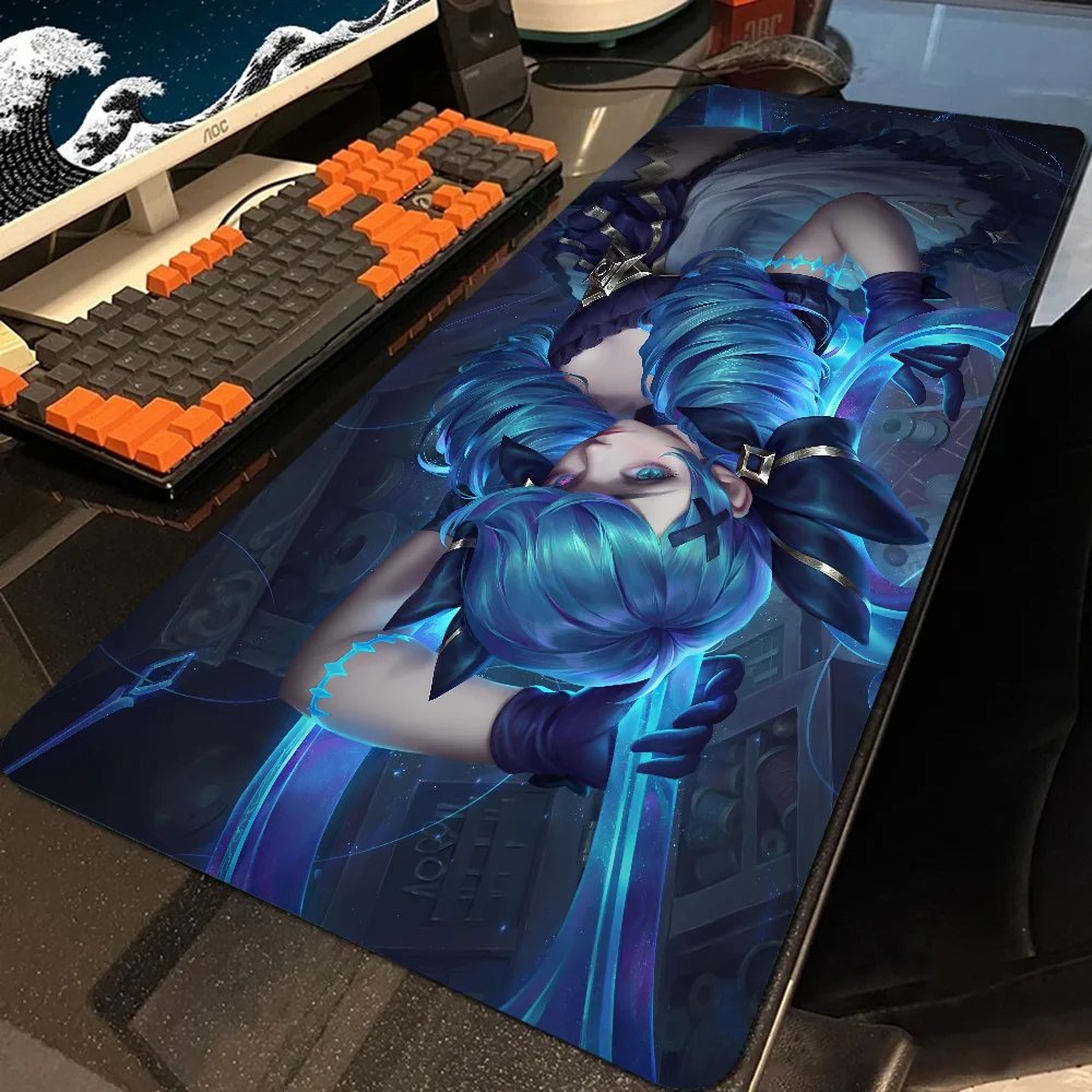 Anime Girls G Gwen L League Of Legends Mousepad With Pad gaming accessories Prime Gaming XXL Keyboard Pad Stitch Padding Mat