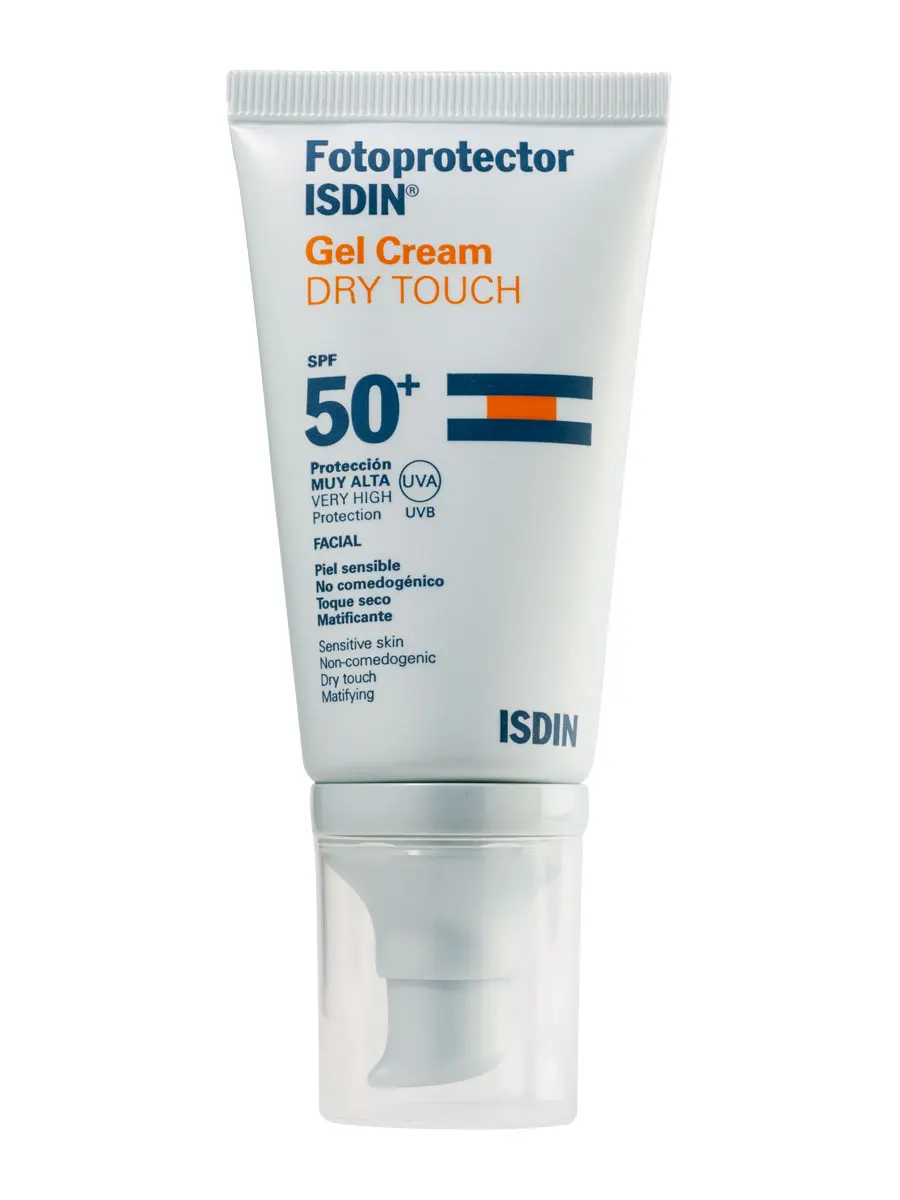 Isdin photoprotector gel cream dry touch without color spf 50 + 50ml-protection for normal and mixed skin