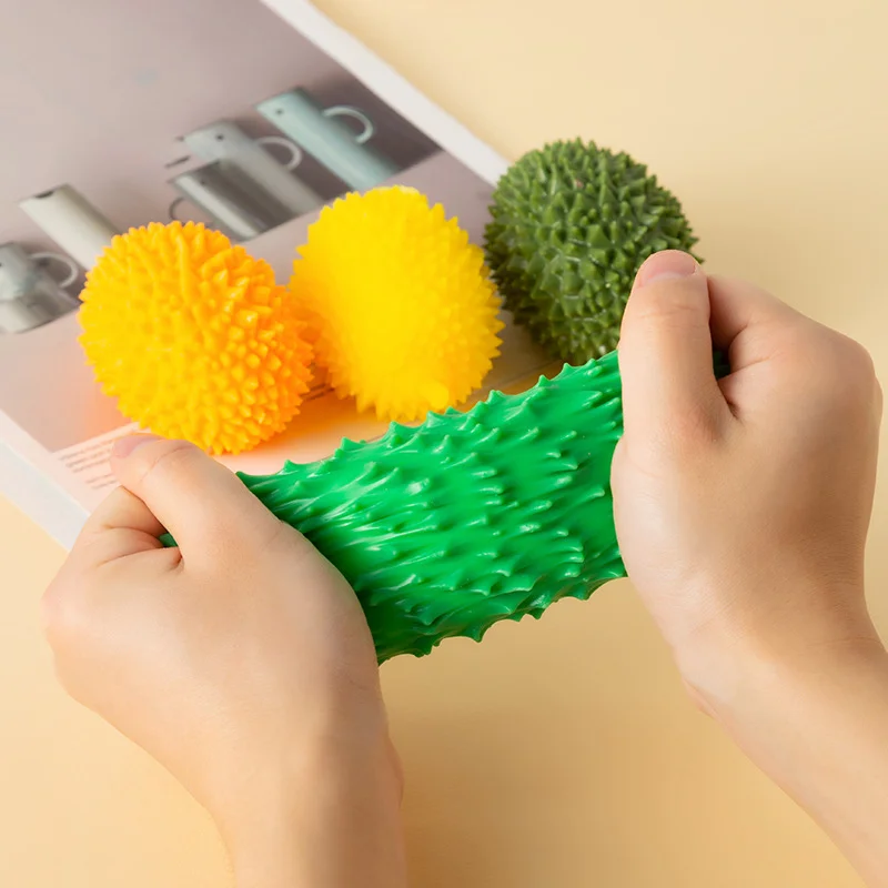 Taba Squishy Table Durian Fruit Anti-Stress Fidget Toys Soft Squeeze Dekompressionsentlüftungsspielzeug zur Entspannung Stressabbau