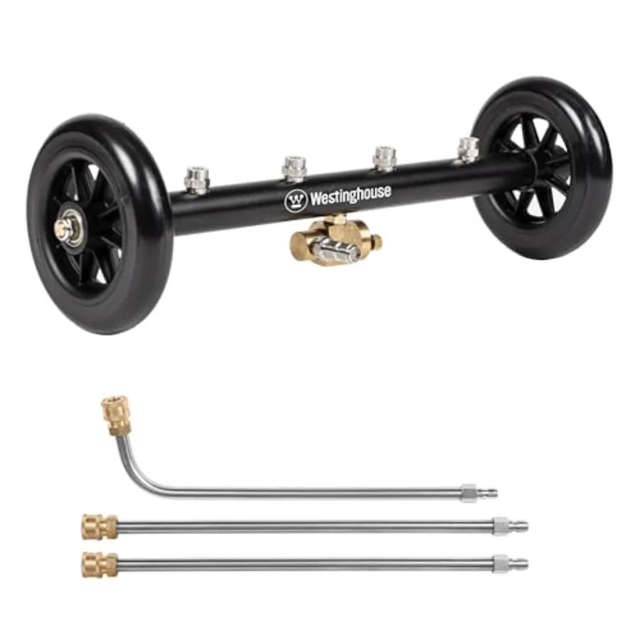 

Universal 16" Pressure Washer Undercarriage Cleaner and Water Broom Attachment - 4400 PSI 1/4" Connector - for Gas and Electric