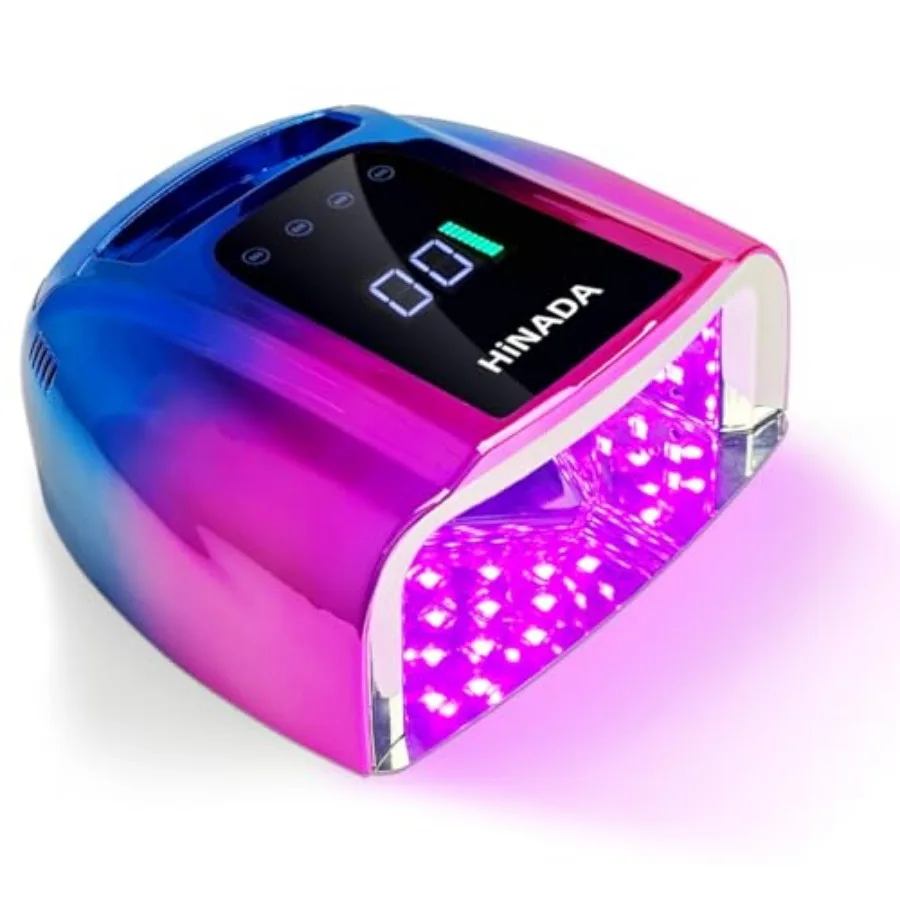 

​ Professional 96W Rechargeable UV LED Nail Lamp and Cure Light with Smart Sensor - Cordless Fast Curing Gel Polish Dryer for A