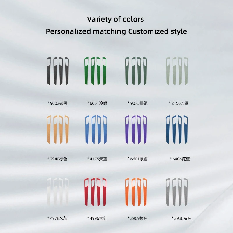 Dla Porsche Panamera 971 2017 2018 2019 2020 2021 2022 2023, 4 szt. Alcantara Zamszowa Naklejka na Panel Klamki Drzwi Samochodowych, Miękka