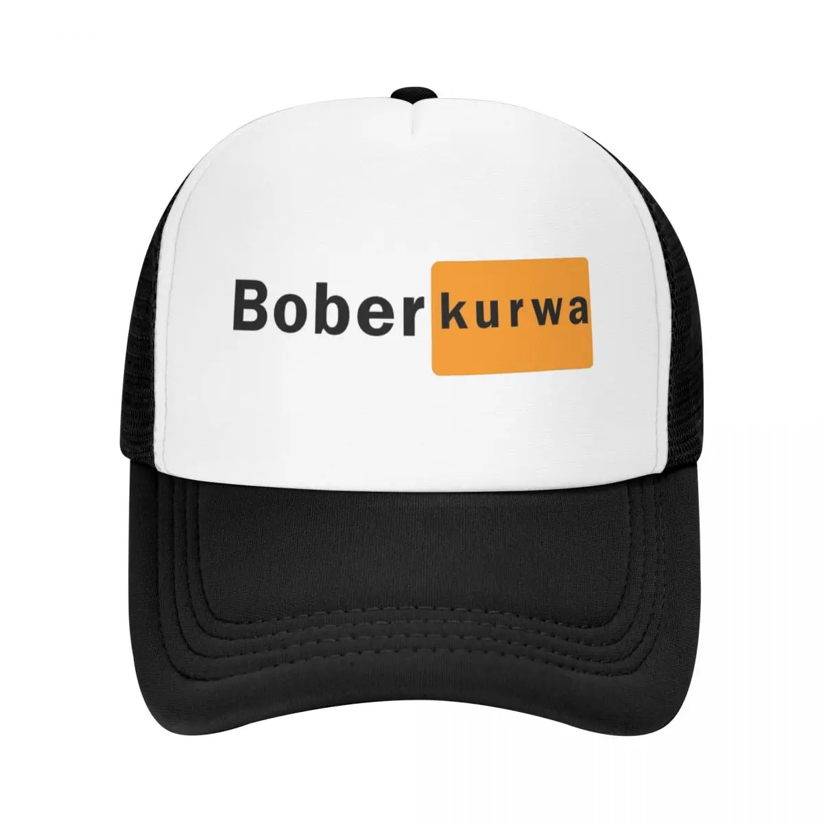 Funny Bober Kurwa Meme Mesh Sun Cap for Men Women Adjustable Baseball Cap Mesh-Back Cooling Breathable Caps