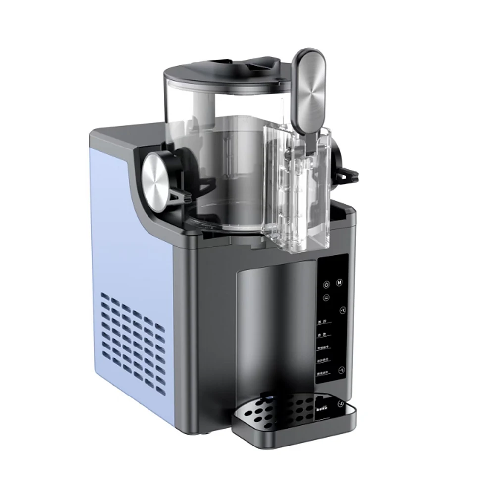 آلة عصير المشروبات العمودية الصغيرة آلة الآيس كريم متعددة الوظائف التلقائي بالكامل ميلك شيك Eismaschine Fuer Zu Hause