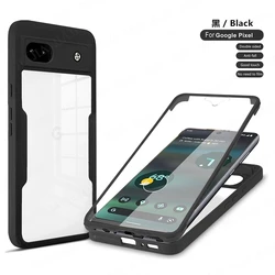 360 Degree Full Body Front Back Clear Phone Case For Google Pixel 6a Transparent Shockproof Cover Pixel6 Rugged Screen Protector