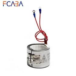 FCABA 60mm Inner Diameter 55~80 Height Ceramic Band Heater 110V/220V/380V 450W/500W/600W/650W Heating Element