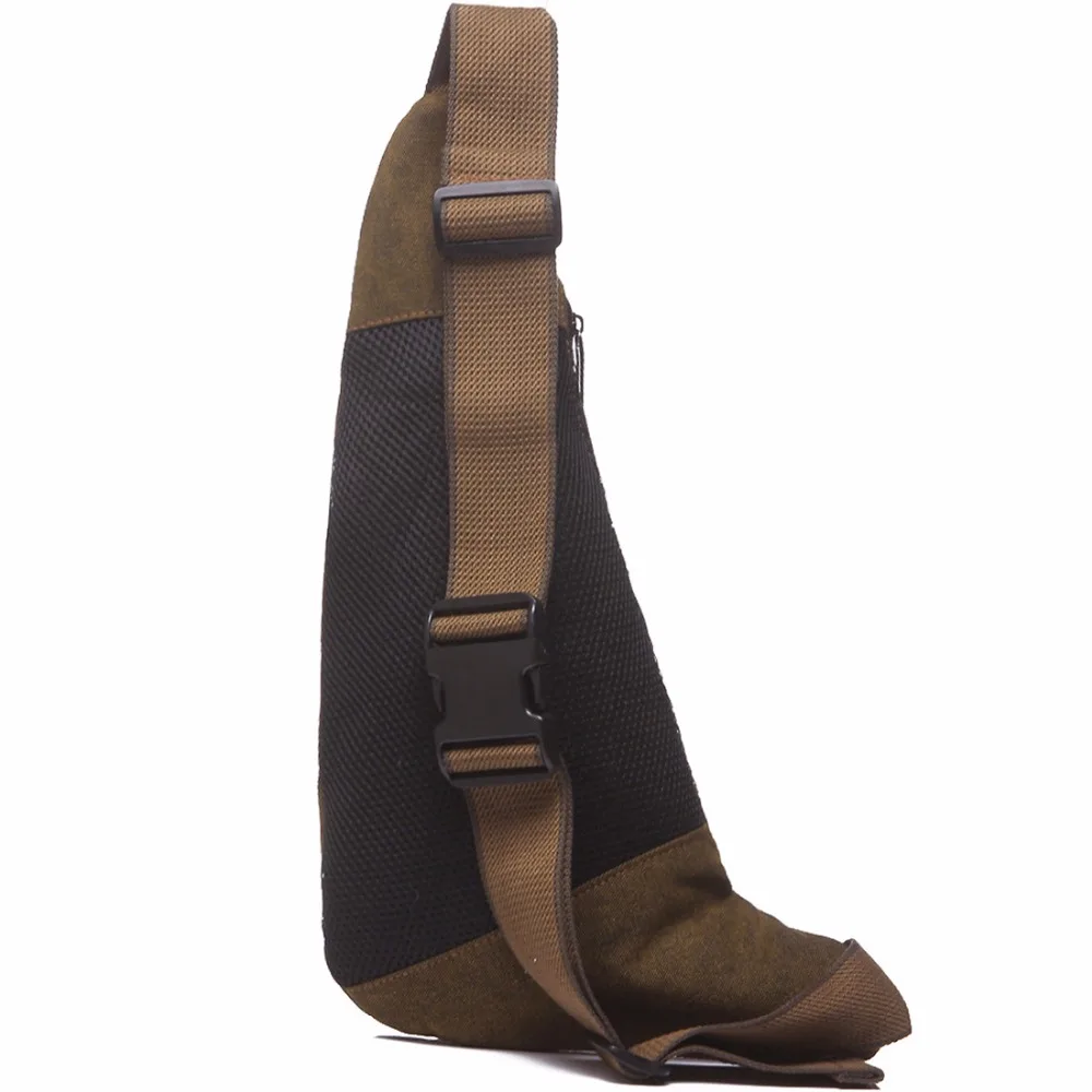 Mochila de hombro cruzada para hombre, bolso de pecho, viaje, senderismo, escalada militar táctica, Bolsas laterales de mensajero de lona, moda