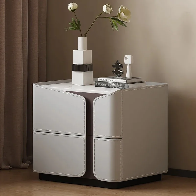 

/*/Save Space Drawer Night Table Nordic Modern Aesthetic Italian Bedside Table Luxury Trendy Criado Mudo Lounge Suite Furniture