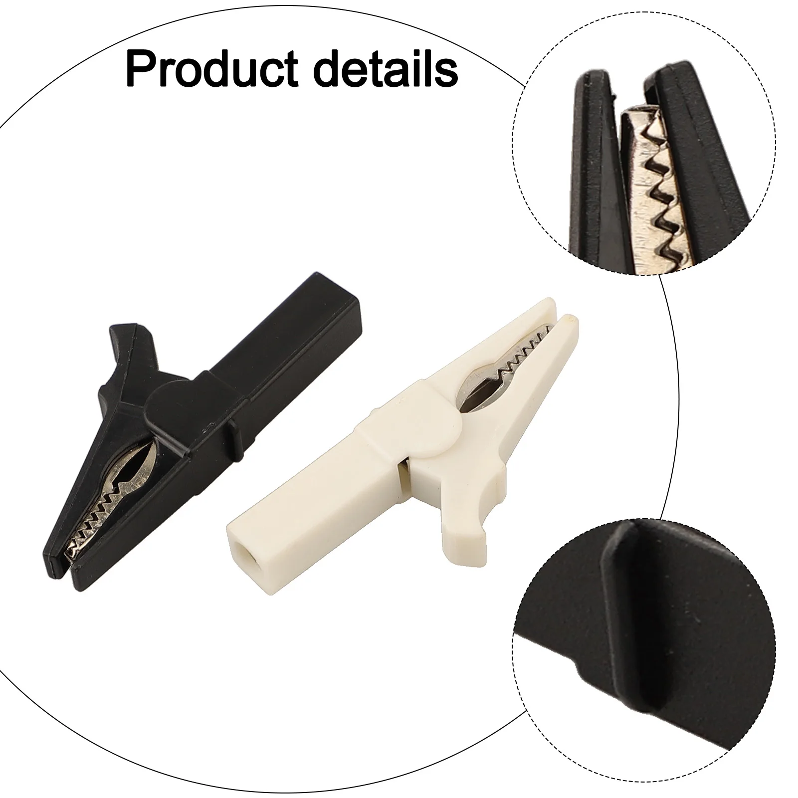6PCS 55mm Fully Insulated Crocodile Clips For Electrical Testing, Heavy Duty Spring Clamp About 6x3x6cm