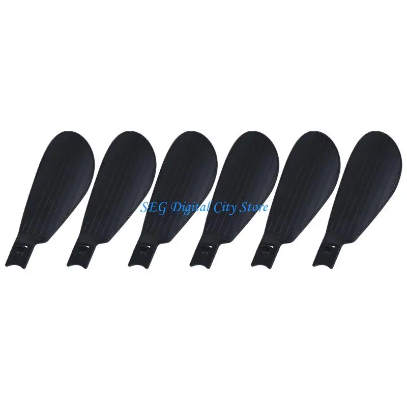 U75B 6Pcs ABS Fan Blade Replacement For E27 Socket Wireless Fan Lighting For Bedroom
