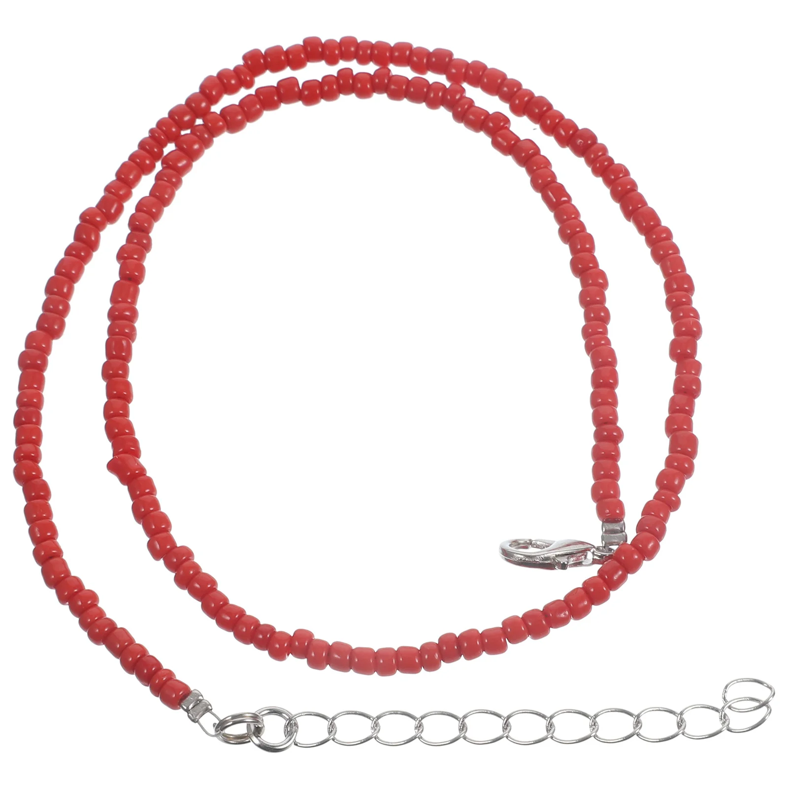 

1Pcs Colorful Rice Bead Necklace Durable Chic Design Elegant Style for Party Birthday Wedding Valentine's Day Women