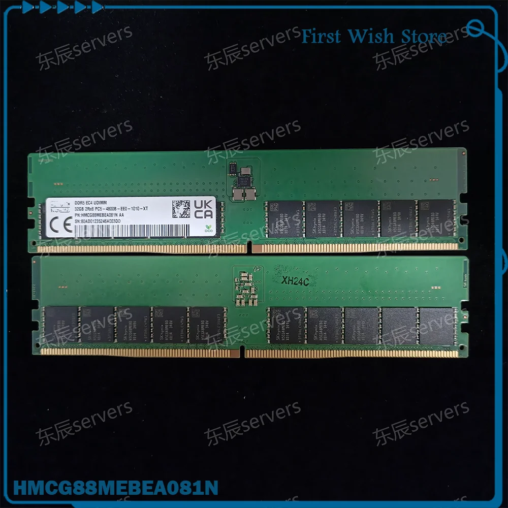 

1PCS server memory32G 2RX8 PC5 4800B ECC UDIMM HMCG88MEBEA081N