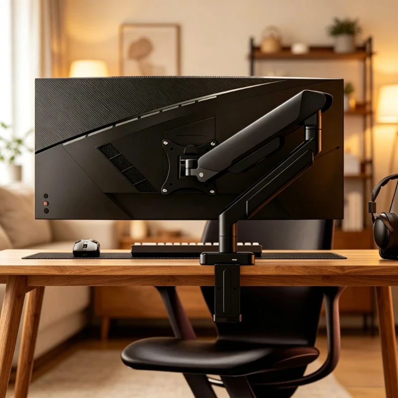 support-d'ecran-unique-pour-ordinateur-de-bureau-support-universel-reglable-compatible-avec-les-moniteurs-jusqu'a-32-pouces-pour-le-bureau-a-domicile