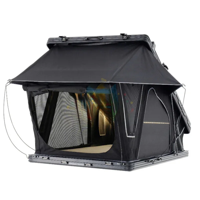 High Quality 4 Person Bracket Type Hard Shell Car Roof Top Tent PU3000mm Waterproof Outdoor Travel Camping Accessories - view 3