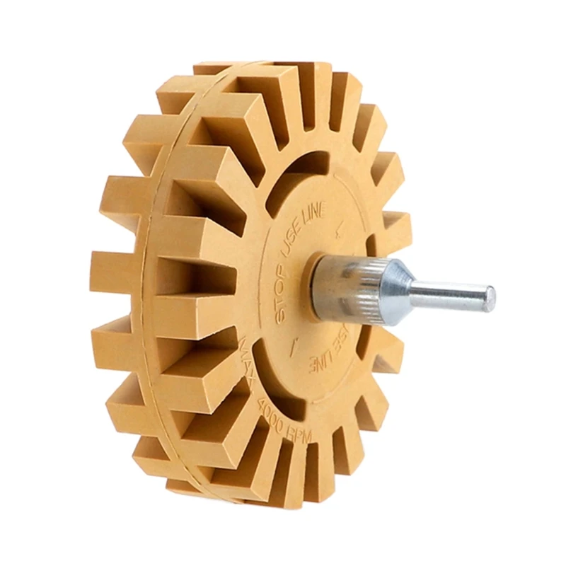 4-inch Rubber Grinding Wheel Quick De-glue Abrasive Disc Rotating Tool Removal Car Stickers and Tape Polishing Wheel