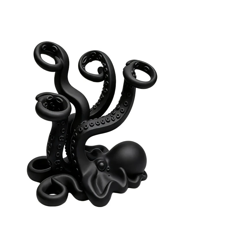 1pc Creative Octopus Toothbrush Holder And Pen Cup, Multi-Slot Tentacle Organizer, Suitable for Bathroom Countertop, Office Desk