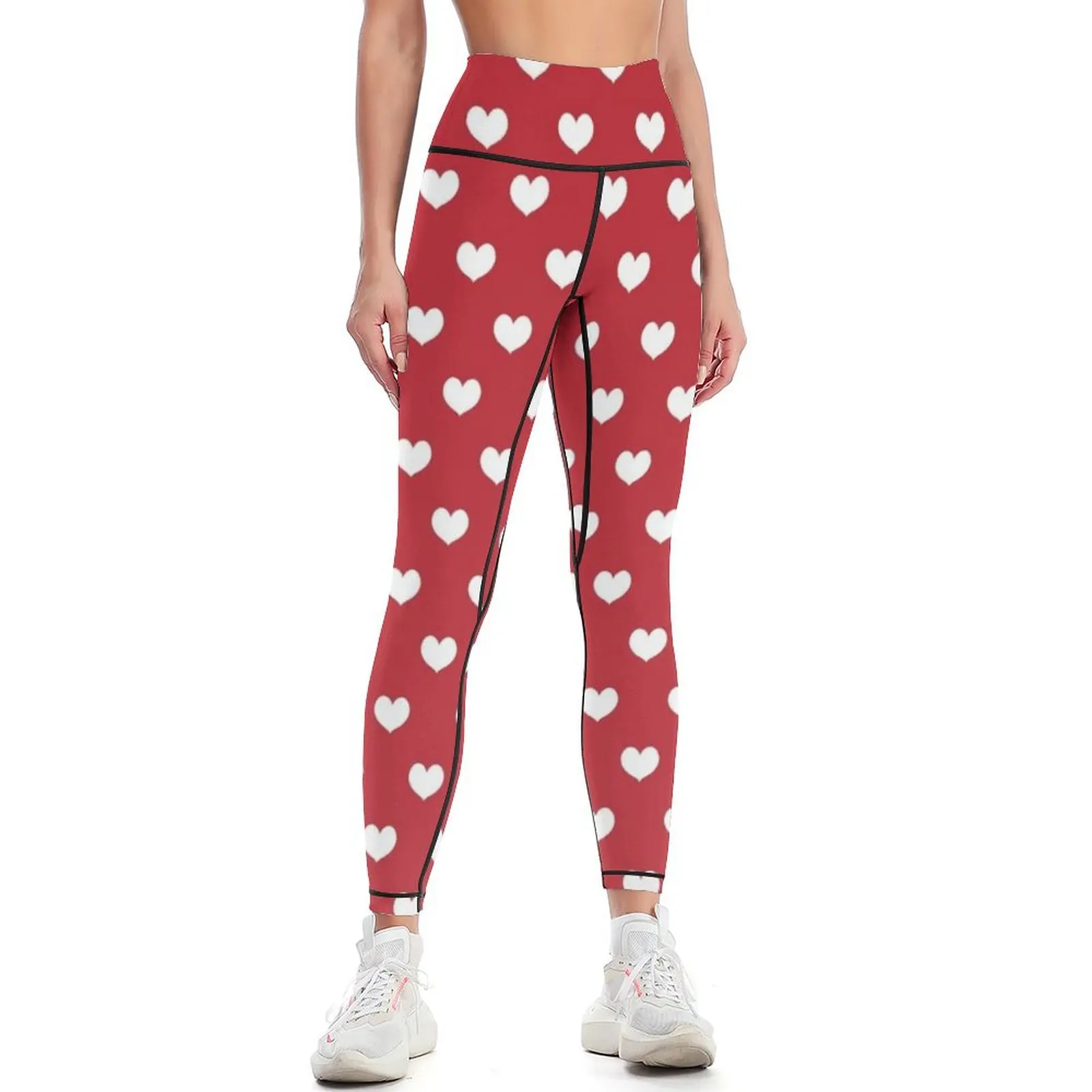 Valentine Day Hearts Leggings sports tennis for jogging pants Womens Leggings