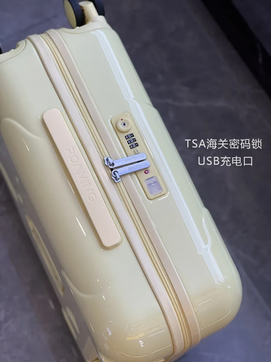 Ice cream suitcase, spinner trolley suitcase, lightweight and durable, cabin suitcase,