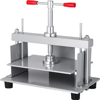 SucceBuy Manual Paper Press Machine 12x8.6 in for A4 Paper 10cm Thickness Steel Frame Paper Press Machine Papermaking Book Press