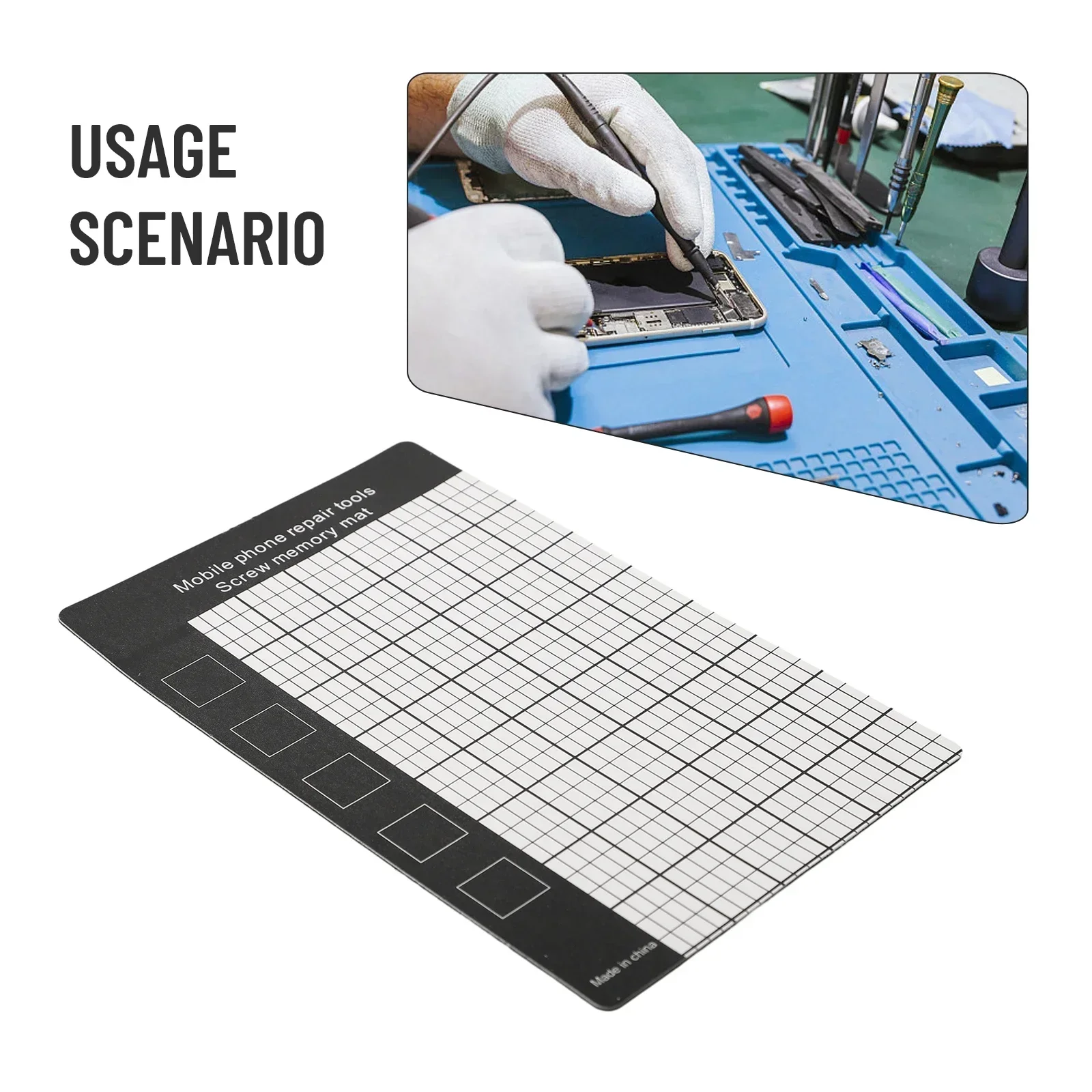 1pc Magnetic Screw Memory Mat Mini Chart Work Pad For Holding Small Screws Mobile Phone Repair Tools 145 X 90mm