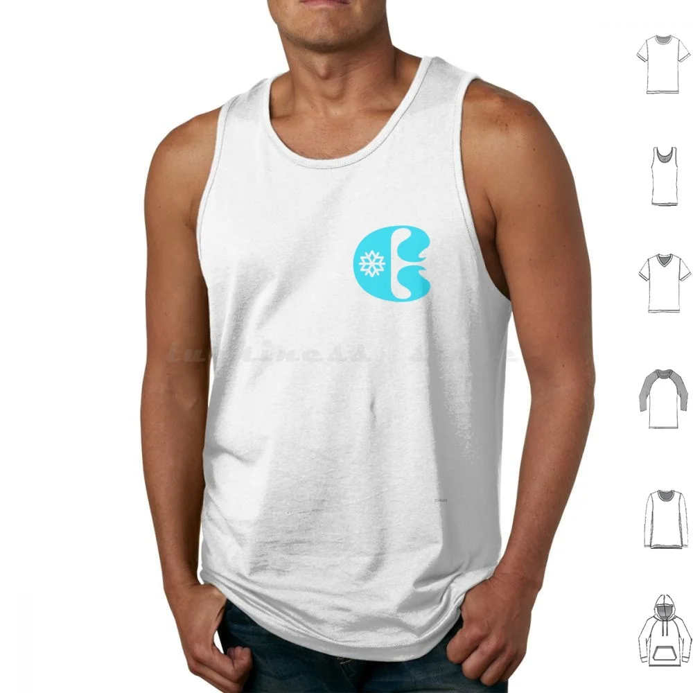Copper Mountain-Blue C Snowflake Logo-Colorado Tank Tops Vest Sleeveless Copper Mountain Ski Resort Snowboard Resort
