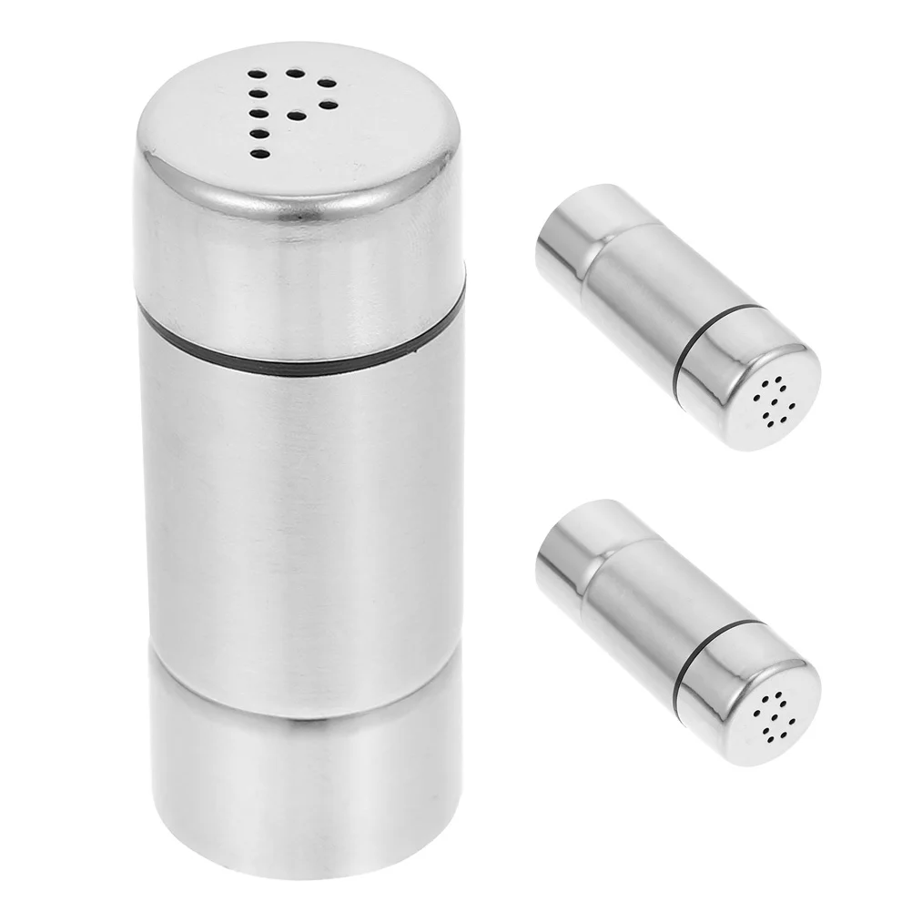 

3Pcs Spice Jars Rustic Farmhouse Decor Condiment Containers Practical Kitchen Essentials Salt Shakers Pepper Shaker