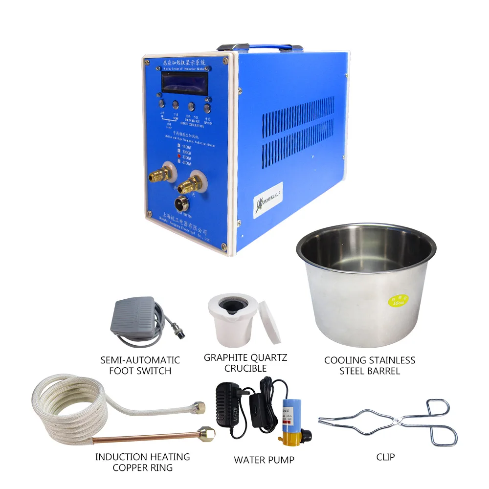 HOT 6KW Induction Metal Smelting Furnace Heater Heating Machine 110V/220V High Frequency Welding Metal Quenching Equipment
