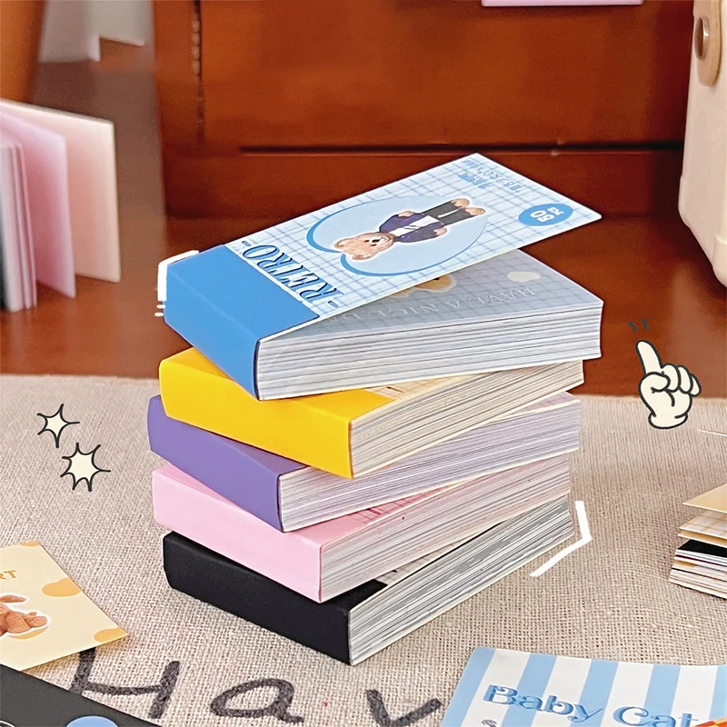 50Sheets Ins Cute Bear Party Stickers Planner Journal Collage DIY Idol Card Decoration Material Sticker Book Kawaii Stationery