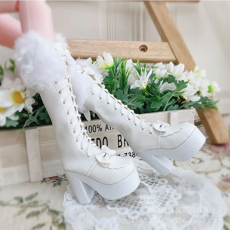 60CM Short Shoes BJD Doll PU Leather Shoes 1/3 BJD Leath Boots Long Leather Boots Doll Accessories for 60cm BJD Doll