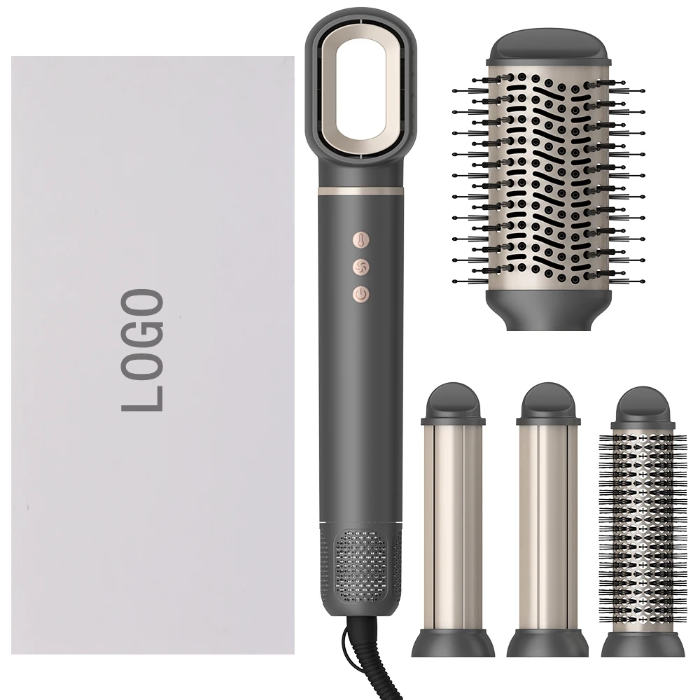 Smart Library Professional 5-in-1 Hair Set With 1200W Hair Dryer, Curler, Straightener, Multiformer, BLDC, For Salons And Househ