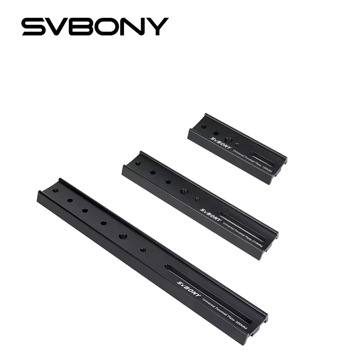 SVBONY Vixen Style Dovetail Mounting Plate for Telescope Black  4.72in/120mm 8.26in/210mm 11.81in/300mm SV219