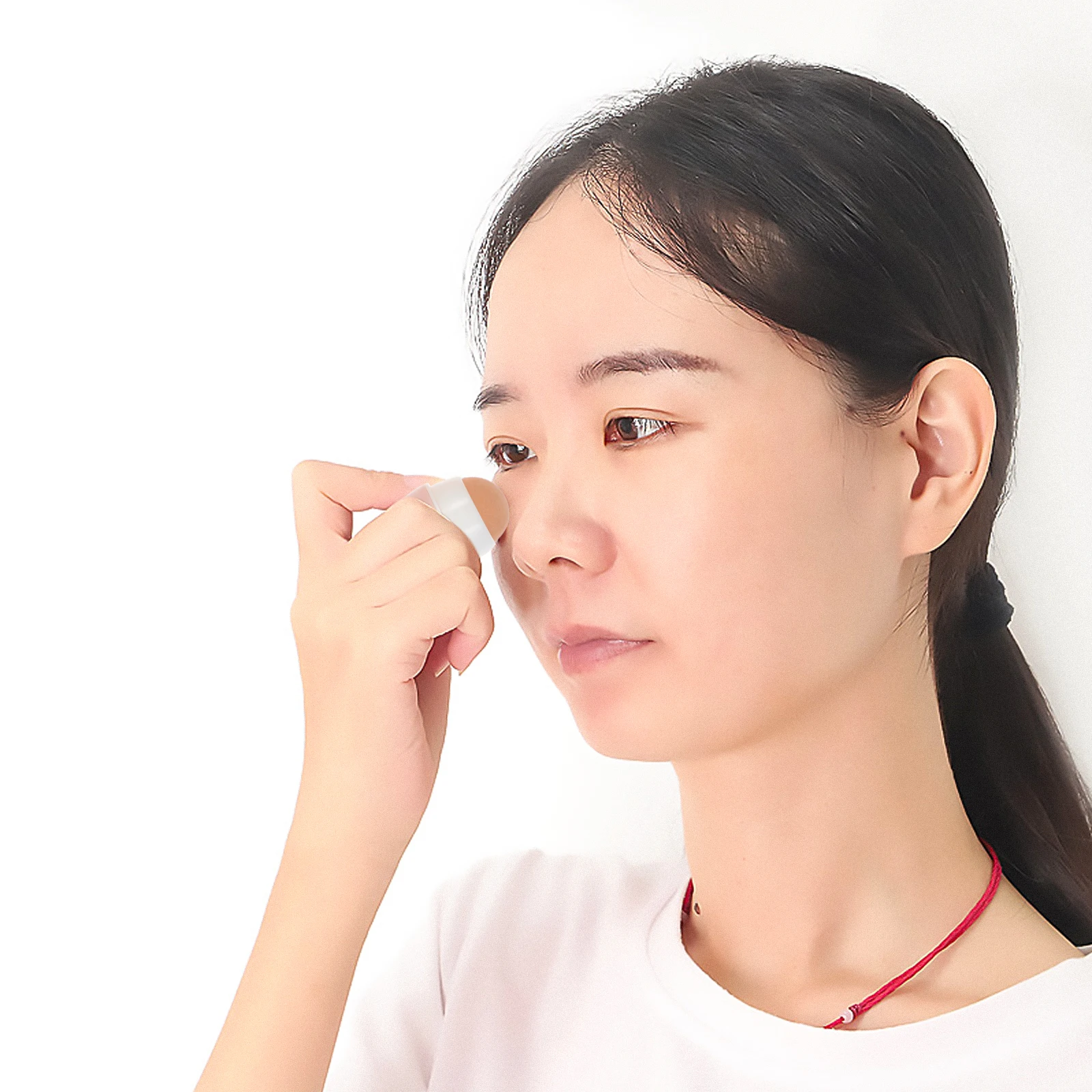 

Roller Facial Oil Absorbing Mini Guasha Stone for Face Skincare Pink Tool Volcanic Rock